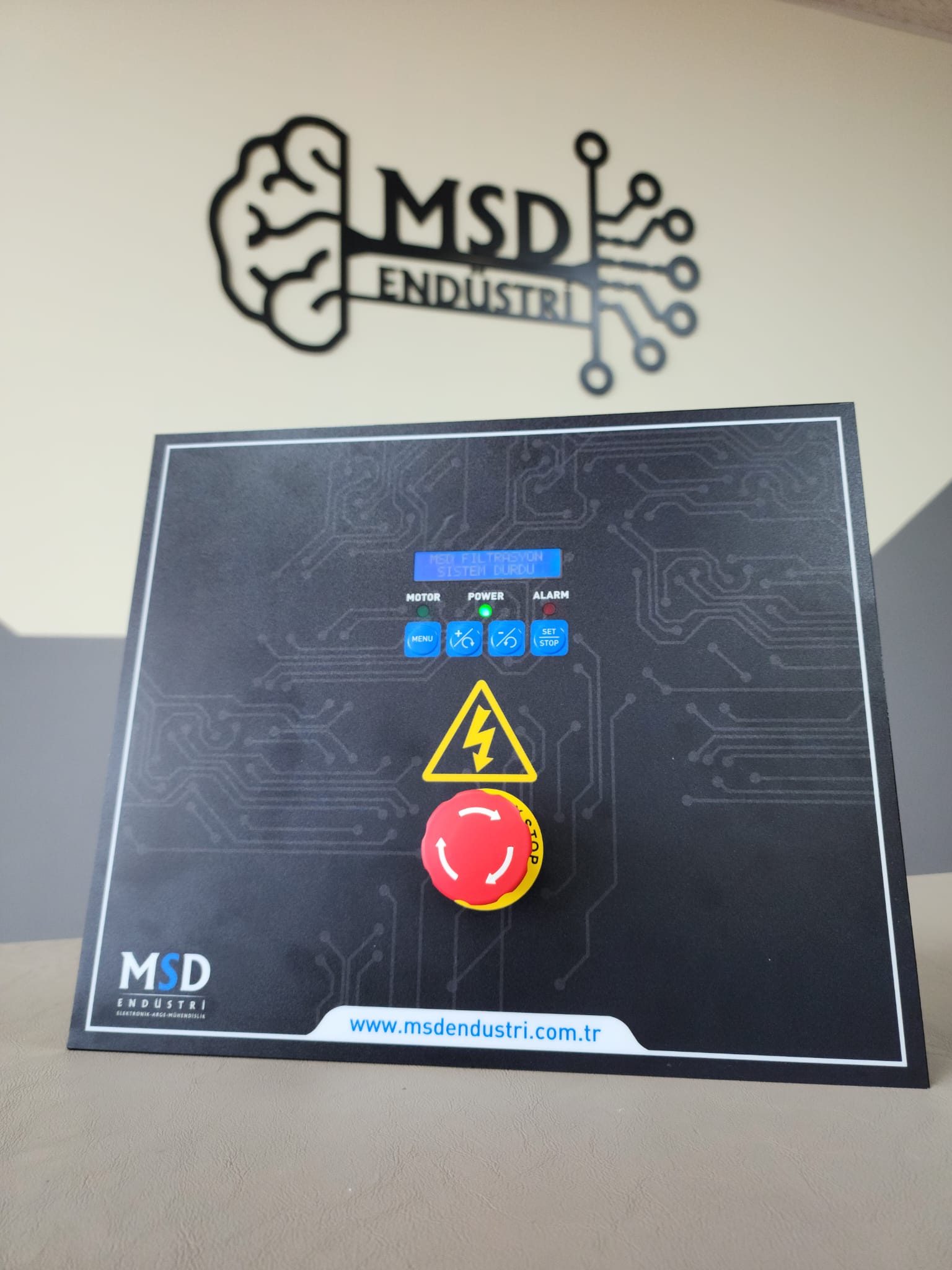 Filtrasyon Kontrol Cihazı 3xMotor Kontrol&Koruma